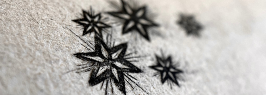 Stars on parchment