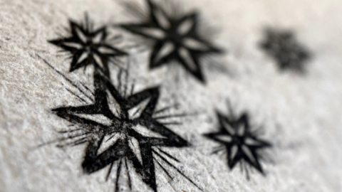 Stars on parchment