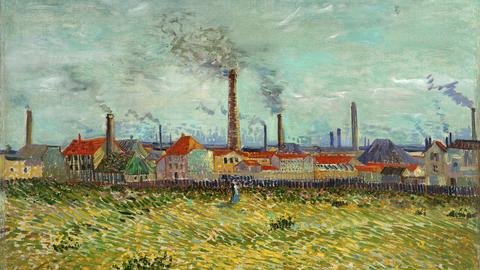 A Van Gogh painting, Factories of Clichy