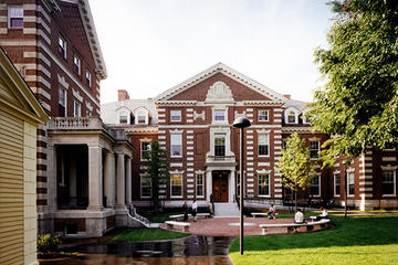 Barker Center and courtyard