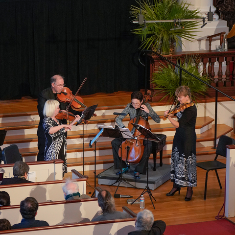 The Eybler Quartet, mid-performance