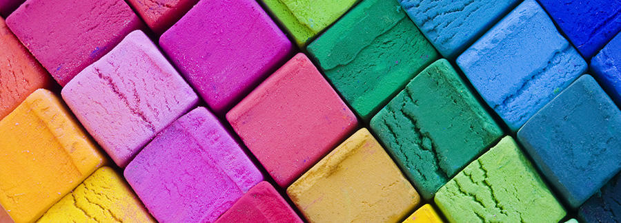 colorful chalky blocks
