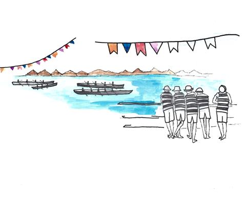 Harbor drawing