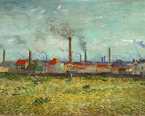 A Van Gogh painting, Factories of Clichy